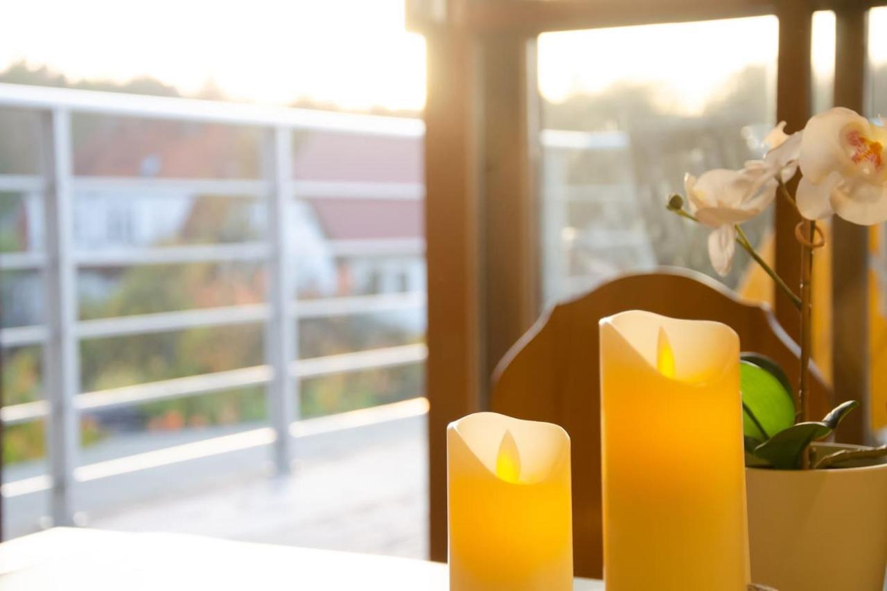 Weitblick-Loft Mit Terrasse Apartment Rostock Bagian luar foto