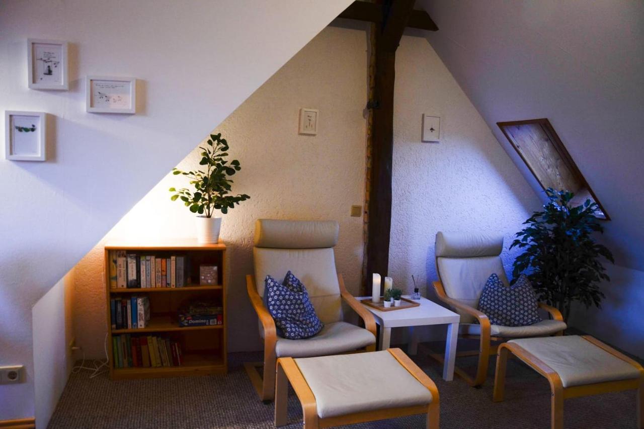 Weitblick-Loft Mit Terrasse Apartment Rostock Bagian luar foto